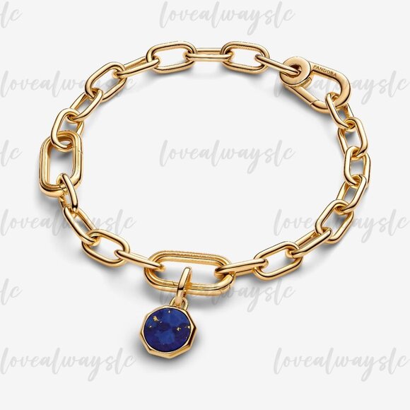 Pandora Blue Engravable Mini Medallion Charm - Picture 3 of 7